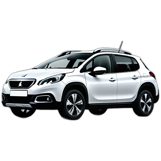 Peugeot 2008 White emoji