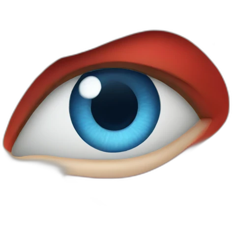 face red dragon with blue eyes emoji