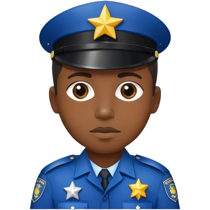 Pangkat polisi bintang 4 emoji