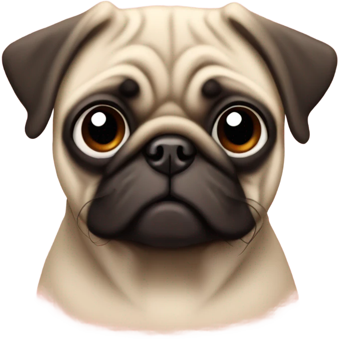 Pug with heart eyes emoji