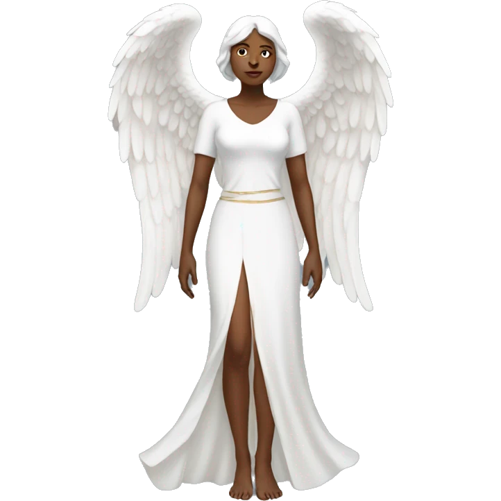 White Angel woman full body emoji