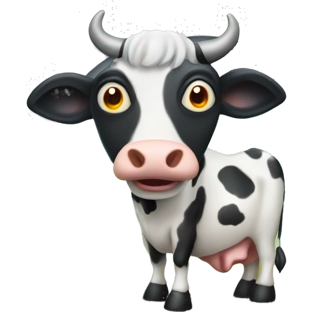 Aliens probing a cow  emoji