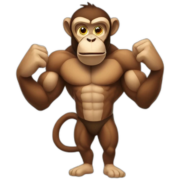 muscle monkey emoji