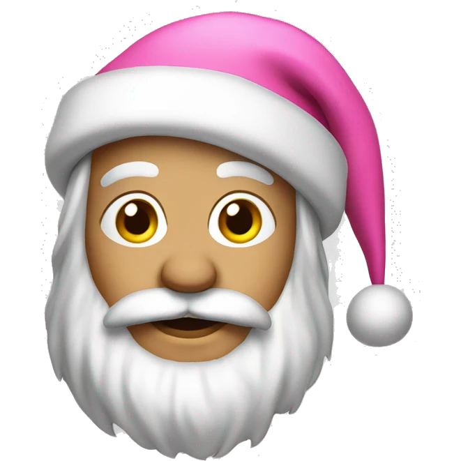 pink santa emoji