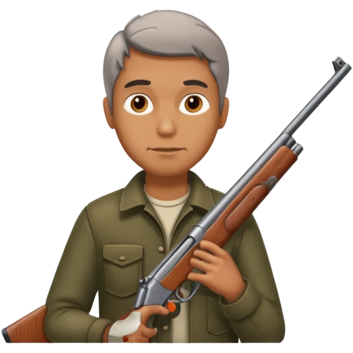 A guy with a shotgun. emoji