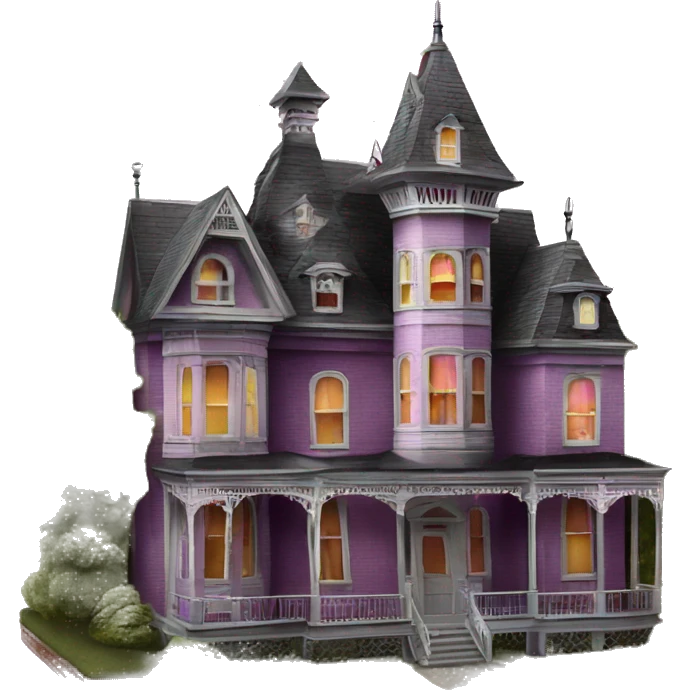 Barbie’s Queen Anne Victorian haunted house  emoji