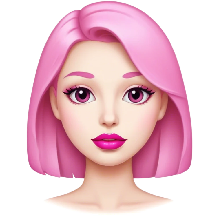 Kiss pink lipstick  emoji