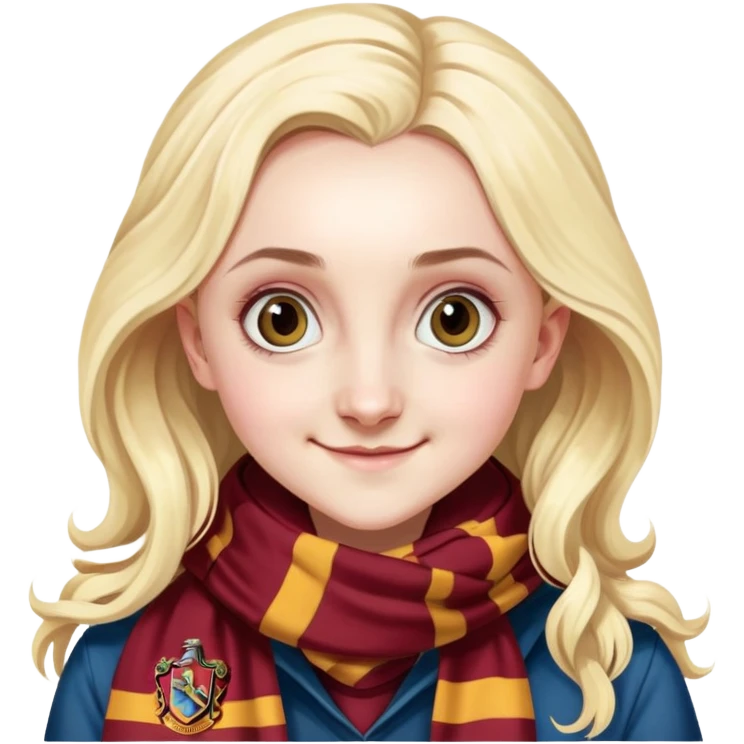 Evanna Lynch is Luna Lovegood in harry potter emoji
