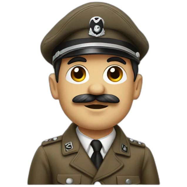 hitler as painter emoji