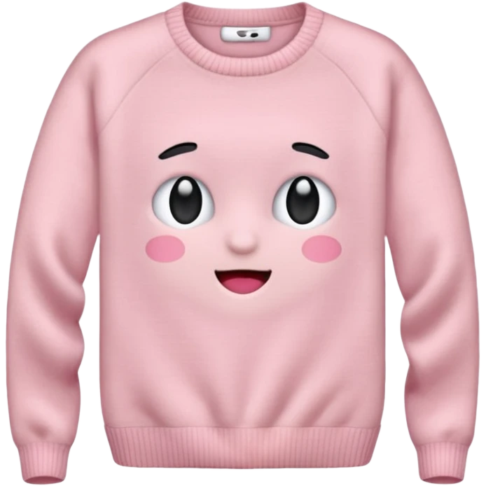 very very light pink sweater emoji