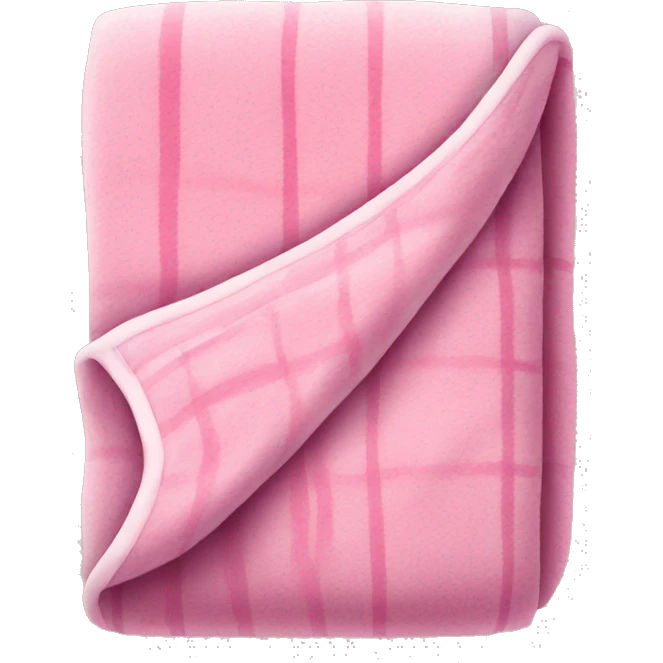 pink comfy blanket folded emoji