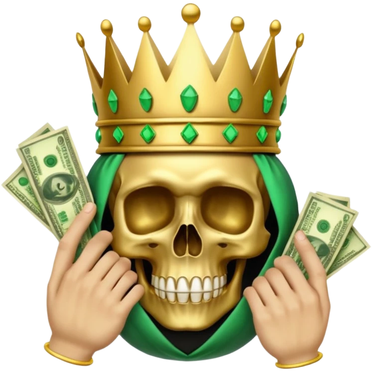👑💀🤑🫰 mix this  emoji and convert to one emoji emoji