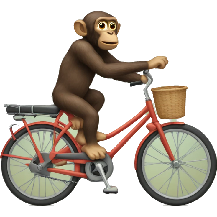Affe Fahrrad fahren  emoji