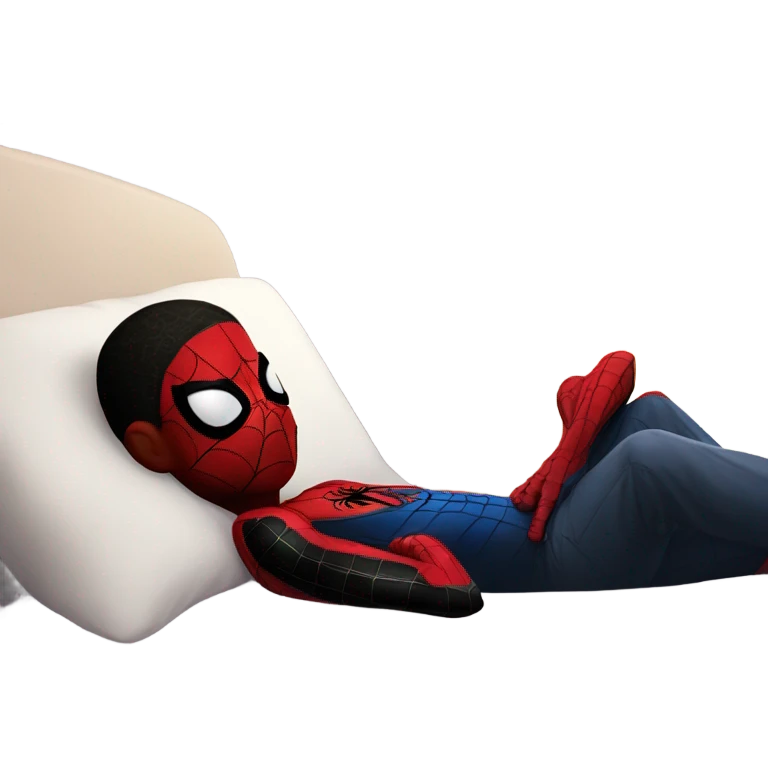Miles spider man sleepimg emoji