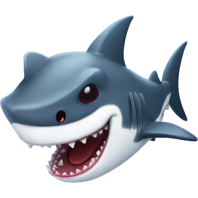 Vampire shark emoji