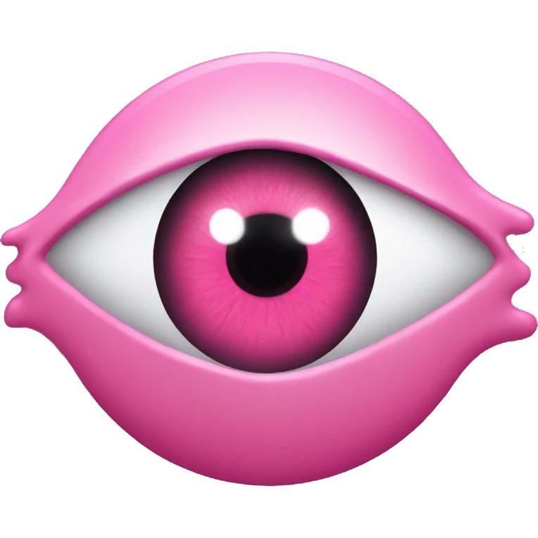 pink evil eye emoji