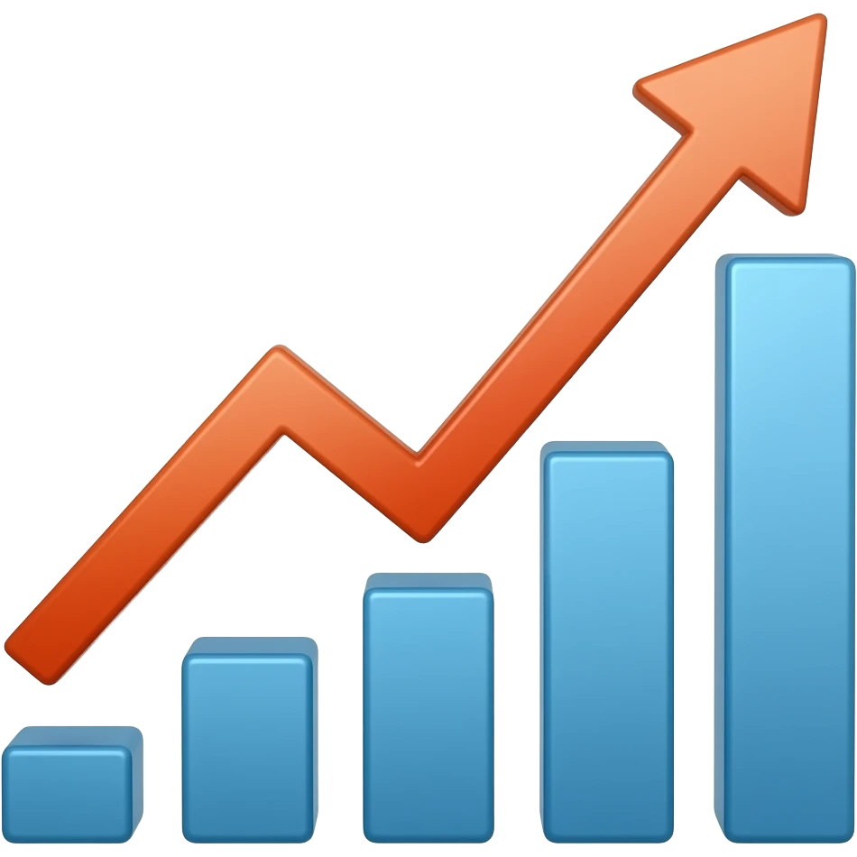 grafica subiendo emoji