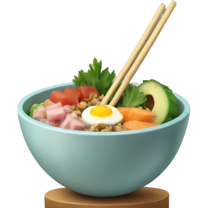 Poke bowl emoji