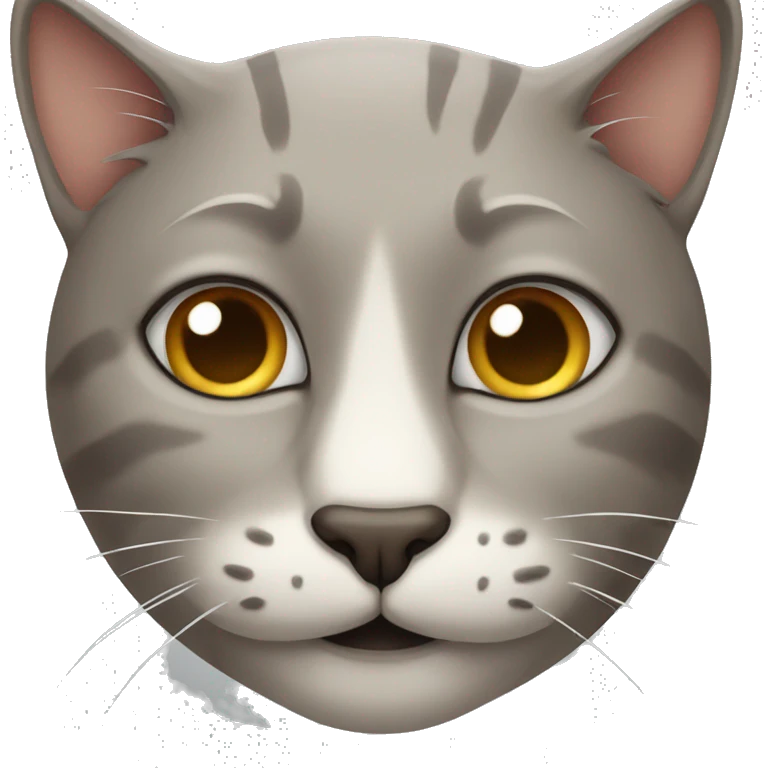 cat with old man's face emoji