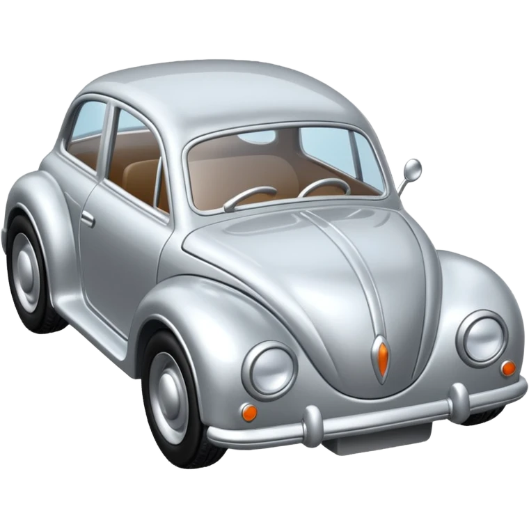 metal toy car all silver emoji