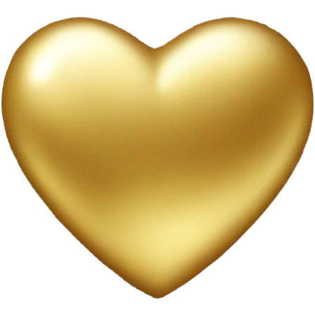 Gold heart emoji