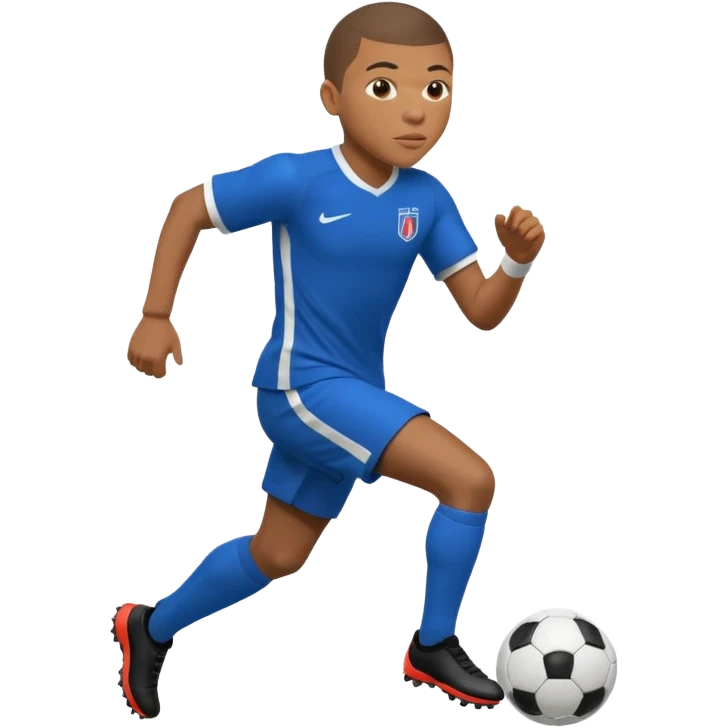 Mbappe running fast emoji