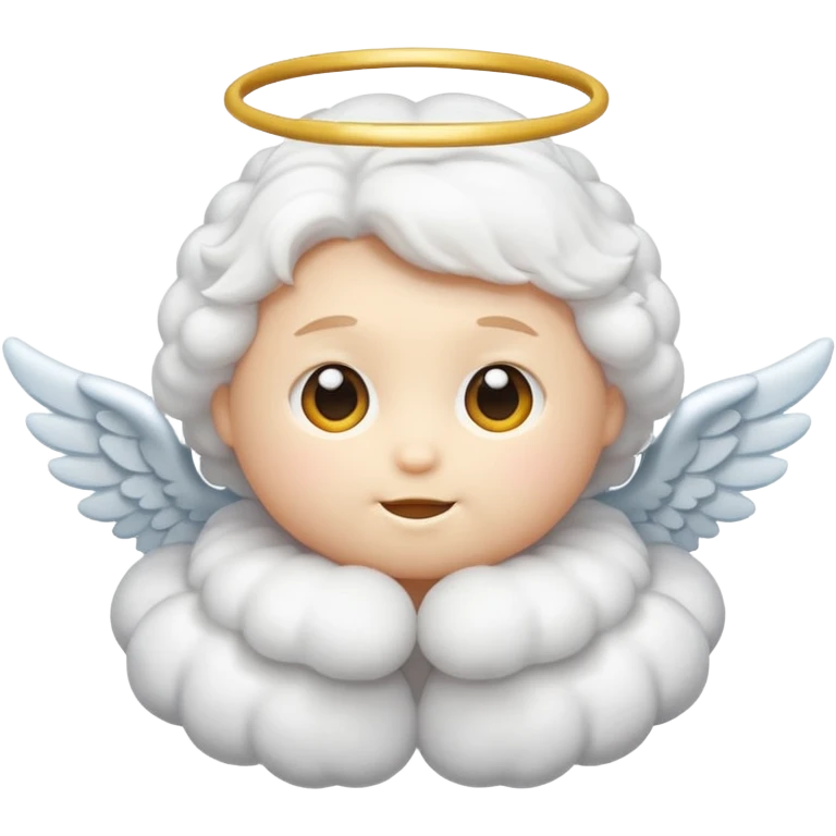 Angel puff emoji