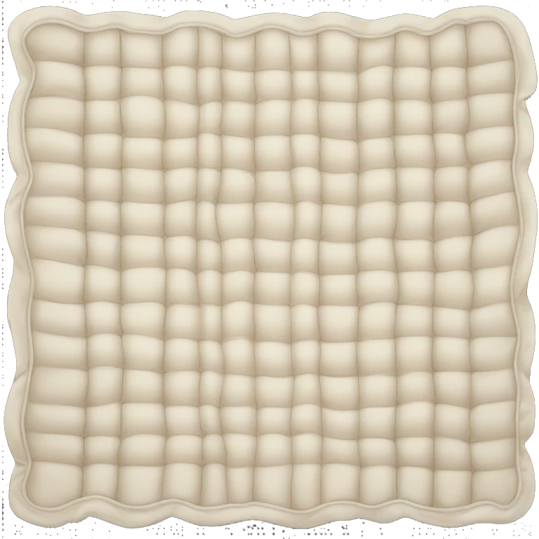 Cream colored blanket folded emoji