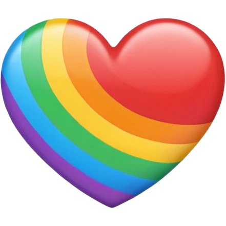 Heart rainbow emoji