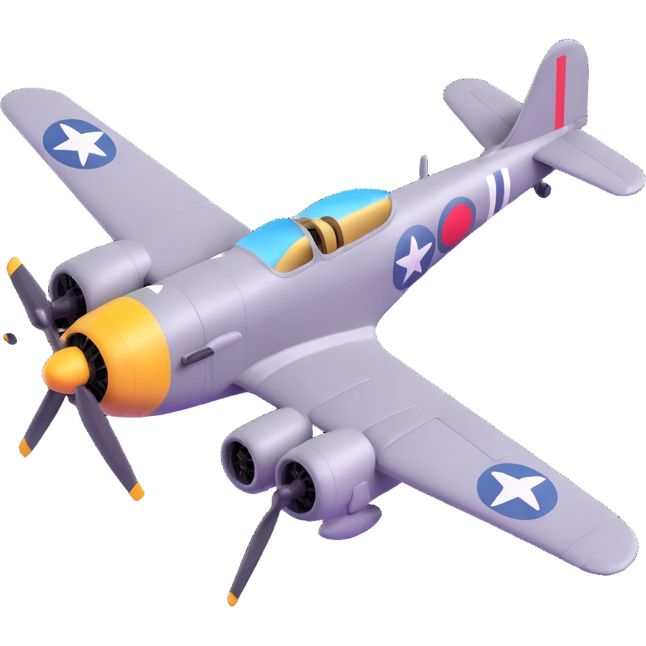 WW2 fighter aircraft emoji