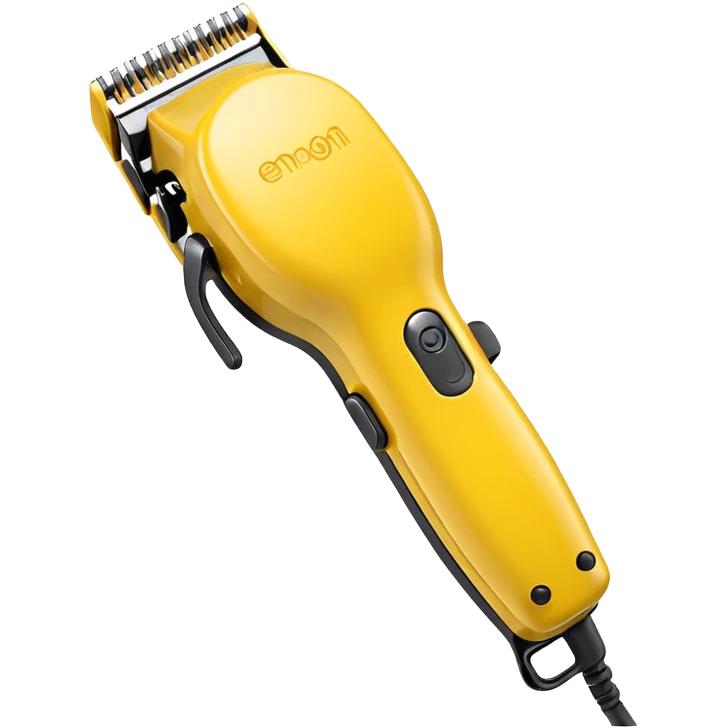 Hair Clipper yellow emoji