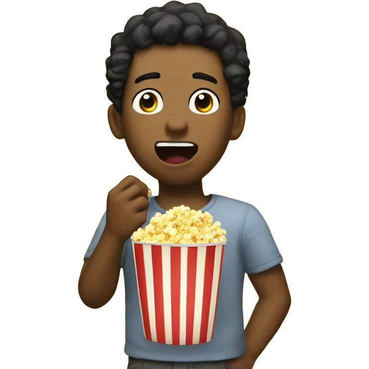 joshua eating popcorn really loudly  emoji