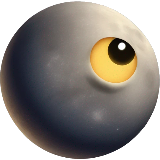 El Saturno y la luna combinados emoji