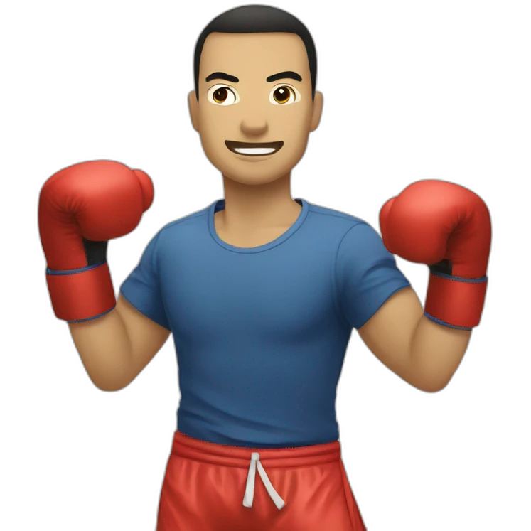Muaythai patada emoji