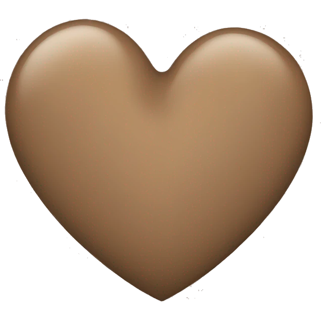 dark tan heart emoji
