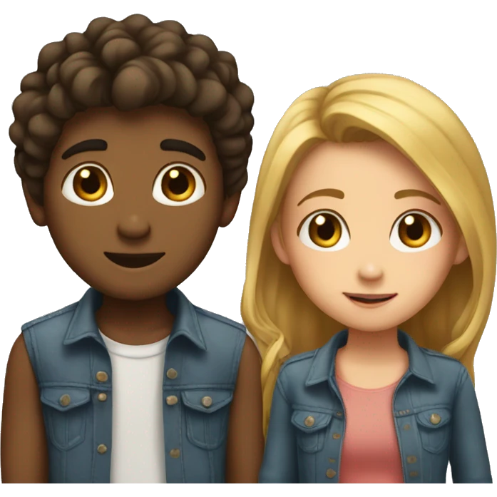 one boy and one girl how love emoji