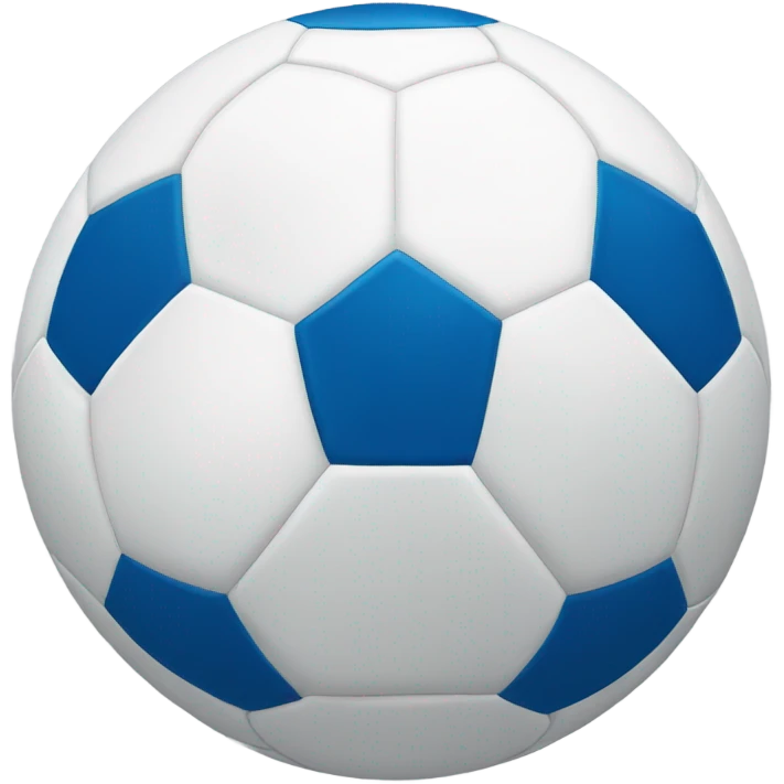 white and blue soccer ball emoji