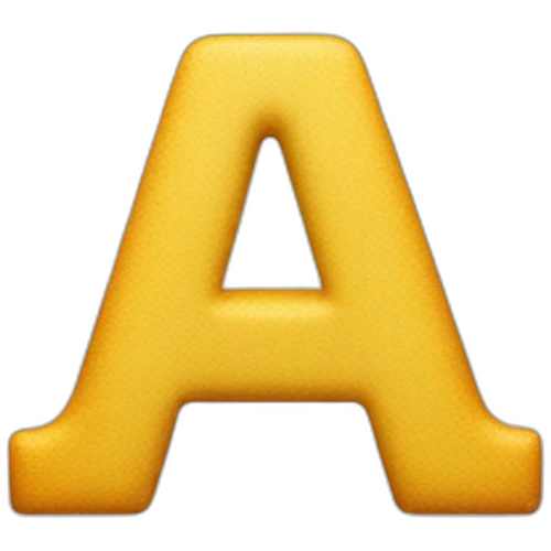 letter "a" emoji