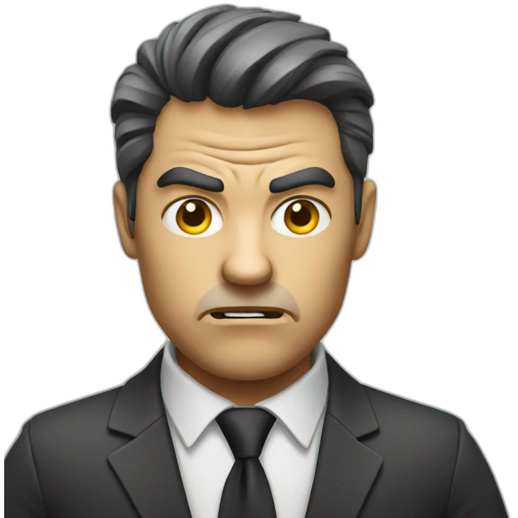 angry businessman emoji