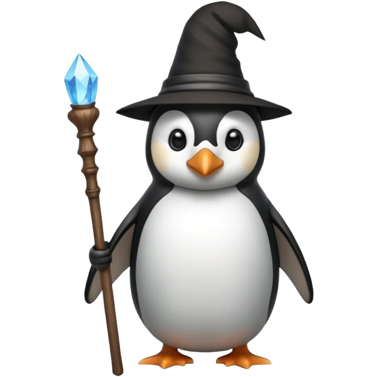 Penguin Wizard emoji