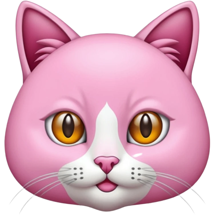 Pembe bir kedi kuyruğu İnce emoji