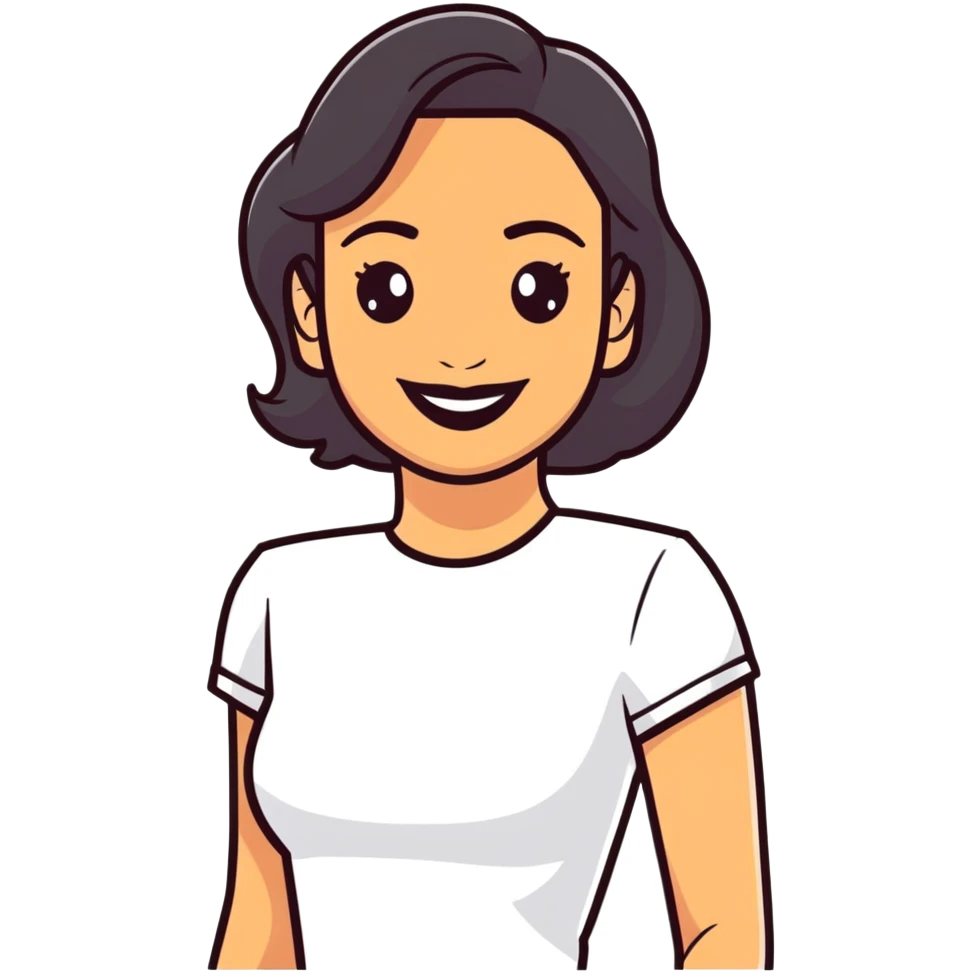 confident Latina woman smiling emoji