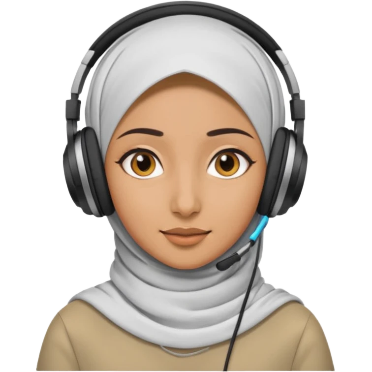 hijab DJ emoji