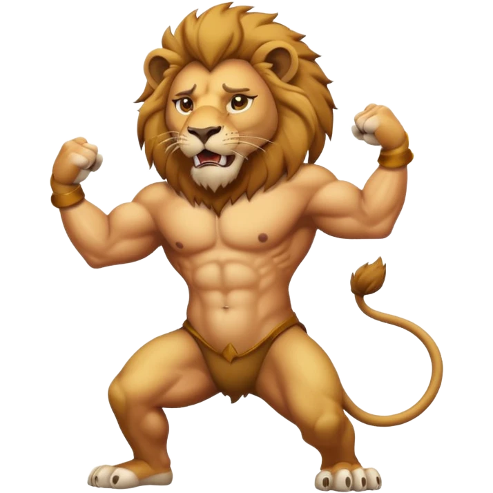 Un lion qui twerk emoji