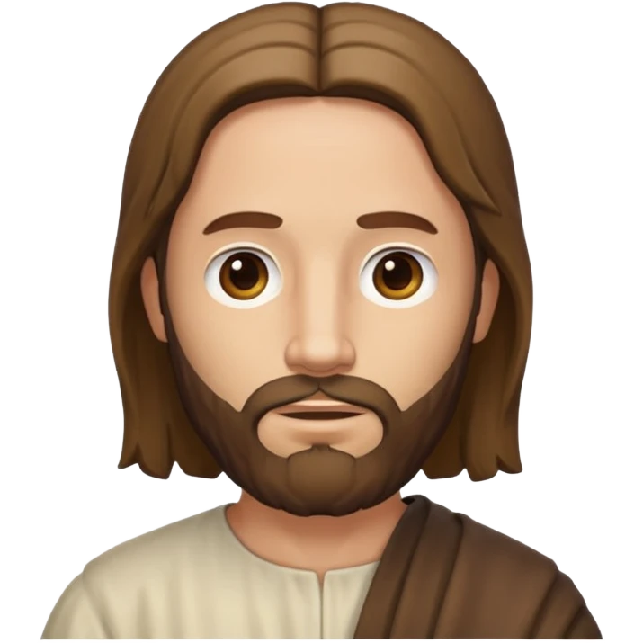 portrait, head and shoulders, Jesus's apostle Thomas, normal emoji style, facing left emoji