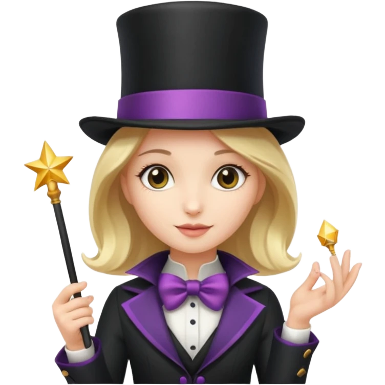 Girl as magician emoji