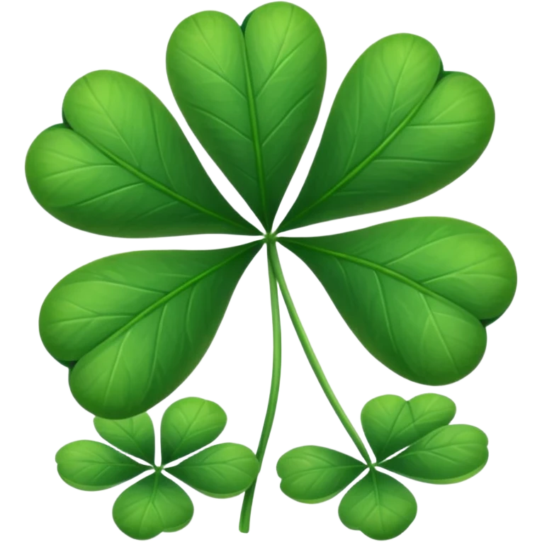 clover with 5 leaves (not 4) emoji