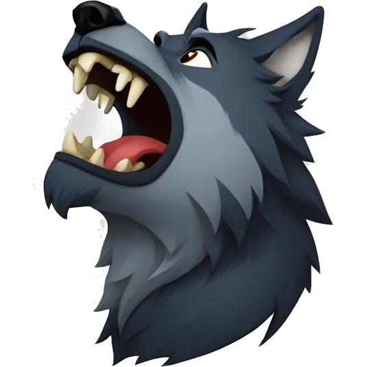 werewolf howling emoji