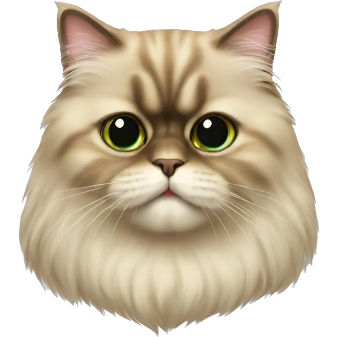 Persian cat kiss emoji emoji