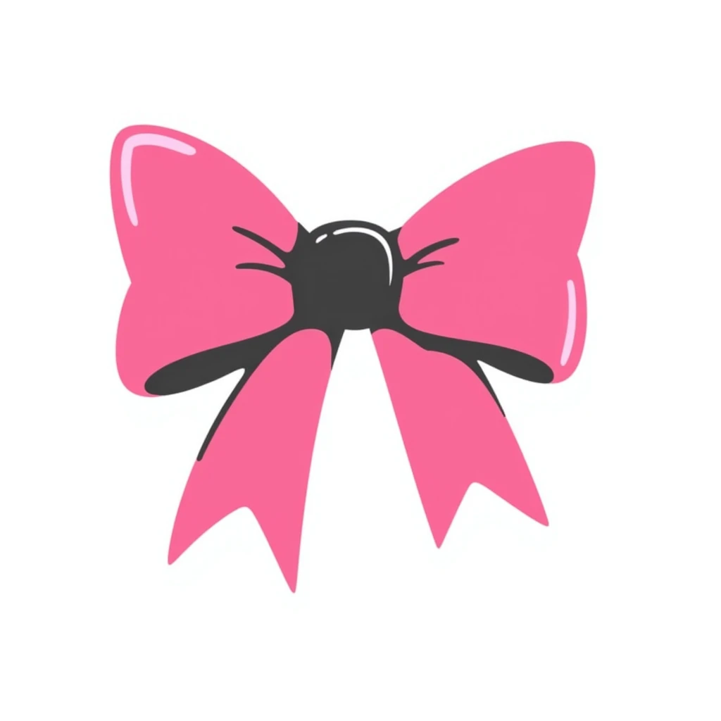 pink bow ribbon emoji
